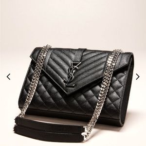 💯Auth BNIB YSL Medium Tri-Quilted Matelasse Bag